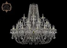 Люстра подвесная хрустальная 11.11.20+10+5.400.Gd.Sp Богемиа Арт Классик прозрачная на 35 ламп, основание золотое в стиле классический Люстра подвесная хрустальная 11.11.20+10+5.400.Gd.Sp Богемиа Арт Классик прозрачная на 35 ламп, основание золотое в стиле классический